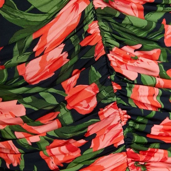 CAROLINA HERRERA
Ruched floral-print stretch-jersey midi dress - Picture 3 of 6